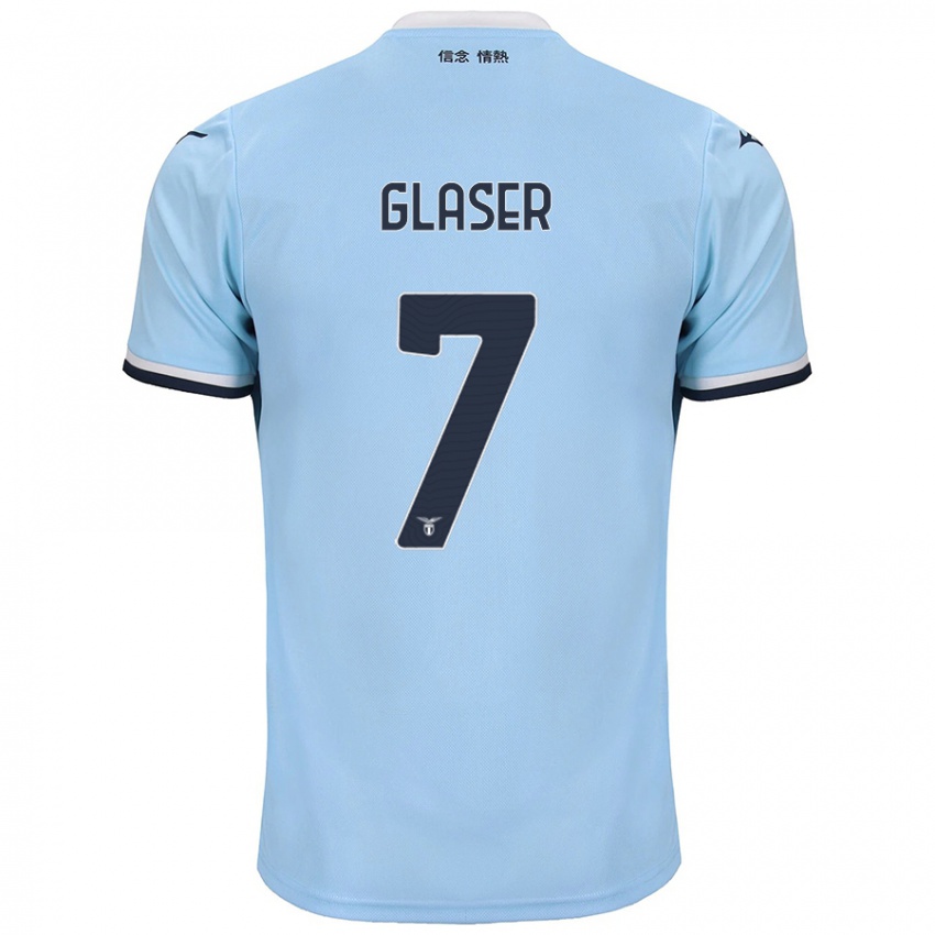 Børn Julia Glaser #7 Blå Hjemmebane Spillertrøjer 2024/25 Trøje T-Shirt