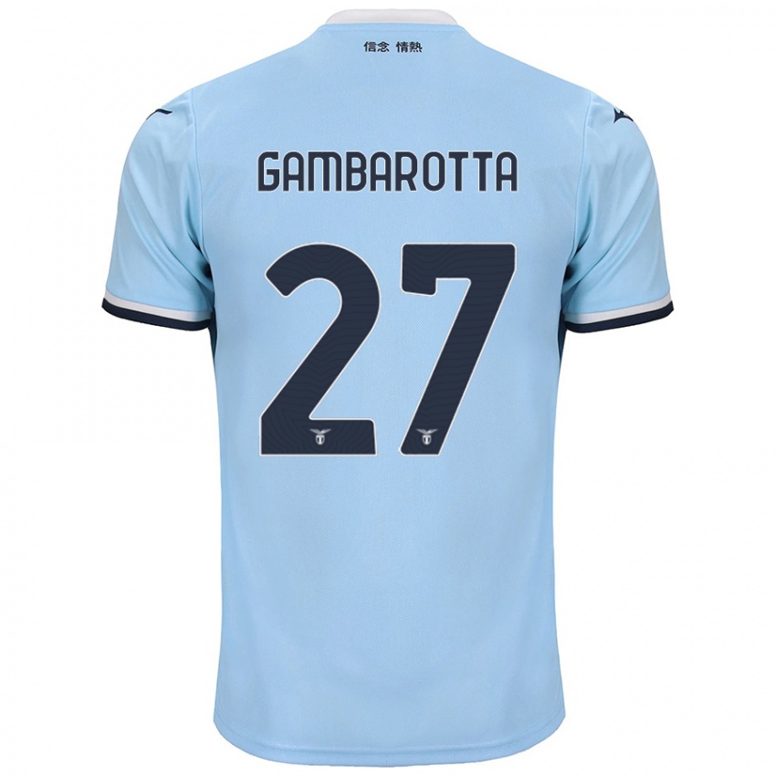 Børn Margot Gambarotta #27 Blå Hjemmebane Spillertrøjer 2024/25 Trøje T-Shirt