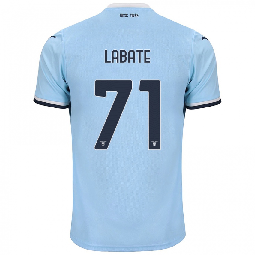 Børn Camilla Labate #71 Blå Hjemmebane Spillertrøjer 2024/25 Trøje T-Shirt