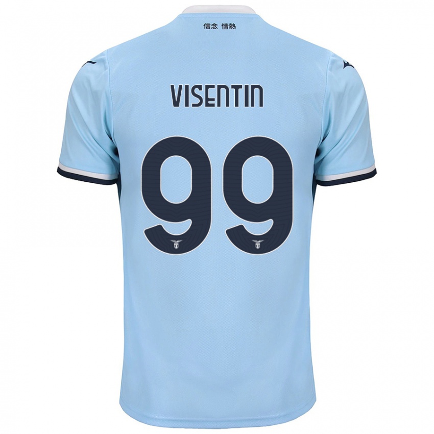 Børn Noemi Visentin #99 Blå Hjemmebane Spillertrøjer 2024/25 Trøje T-Shirt