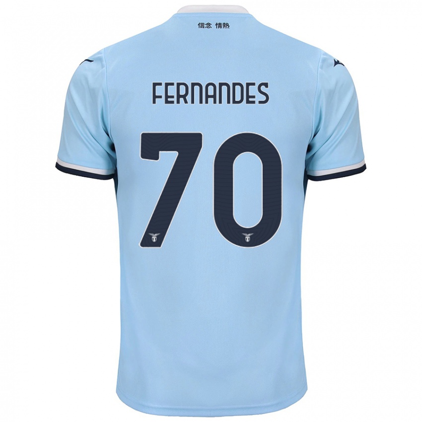 Børn Saná Fernandes #70 Blå Hjemmebane Spillertrøjer 2024/25 Trøje T-Shirt