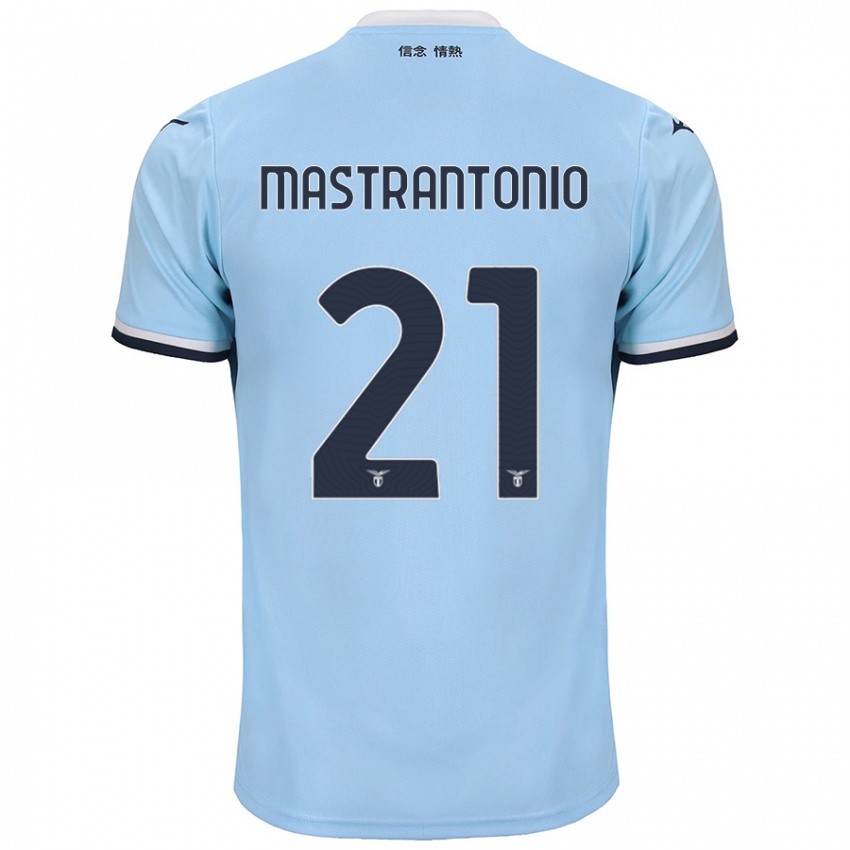 Børn Ella Mastrantonio #21 Blå Hjemmebane Spillertrøjer 2024/25 Trøje T-Shirt