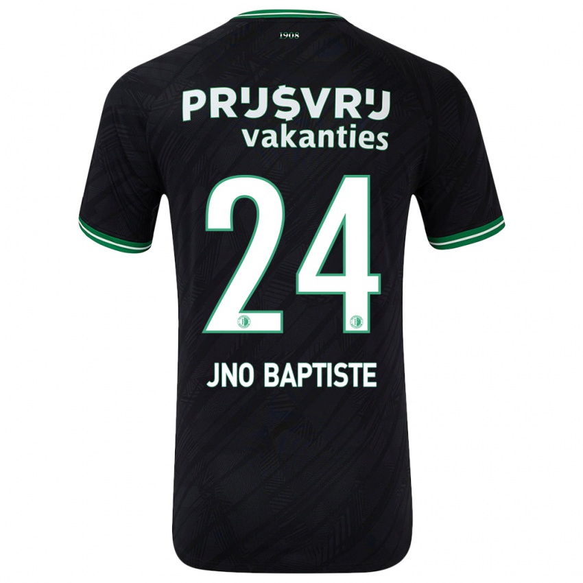 Børn Bridget Jno Baptiste #24 Sort Grøn Udebane Spillertrøjer 2024/25 Trøje T-Shirt