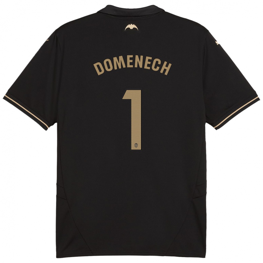 Børn Jaume Domenech #1 Sort Udebane Spillertrøjer 2024/25 Trøje T-Shirt