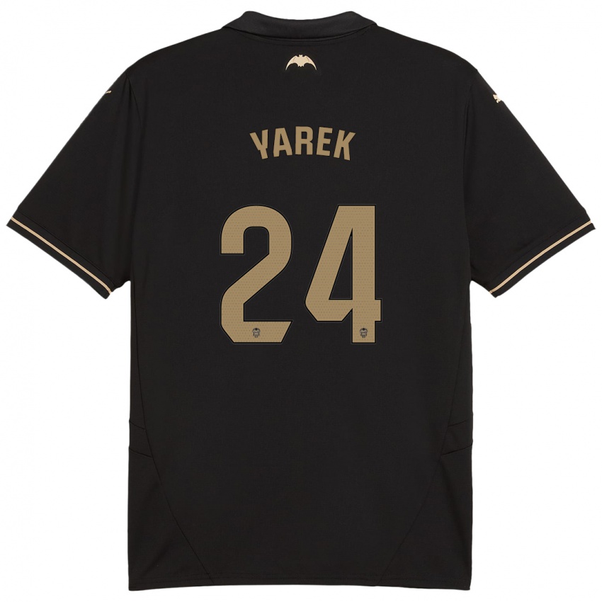 Børn Yarek Gasiorowski #24 Sort Udebane Spillertrøjer 2024/25 Trøje T-Shirt