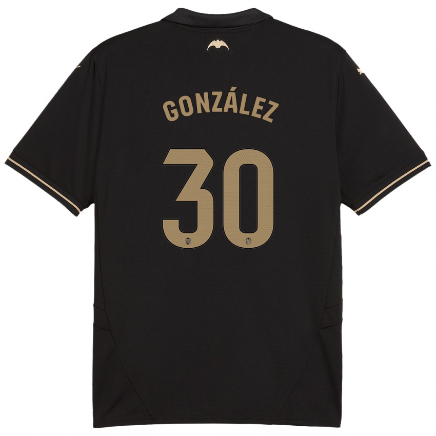 Børn Hugo González #30 Sort Udebane Spillertrøjer 2024/25 Trøje T-Shirt