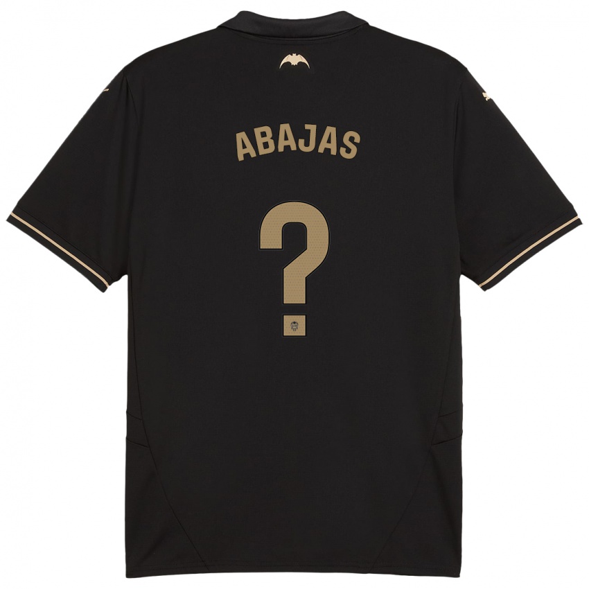 Børn Rodrigo Abajas #0 Sort Udebane Spillertrøjer 2024/25 Trøje T-Shirt