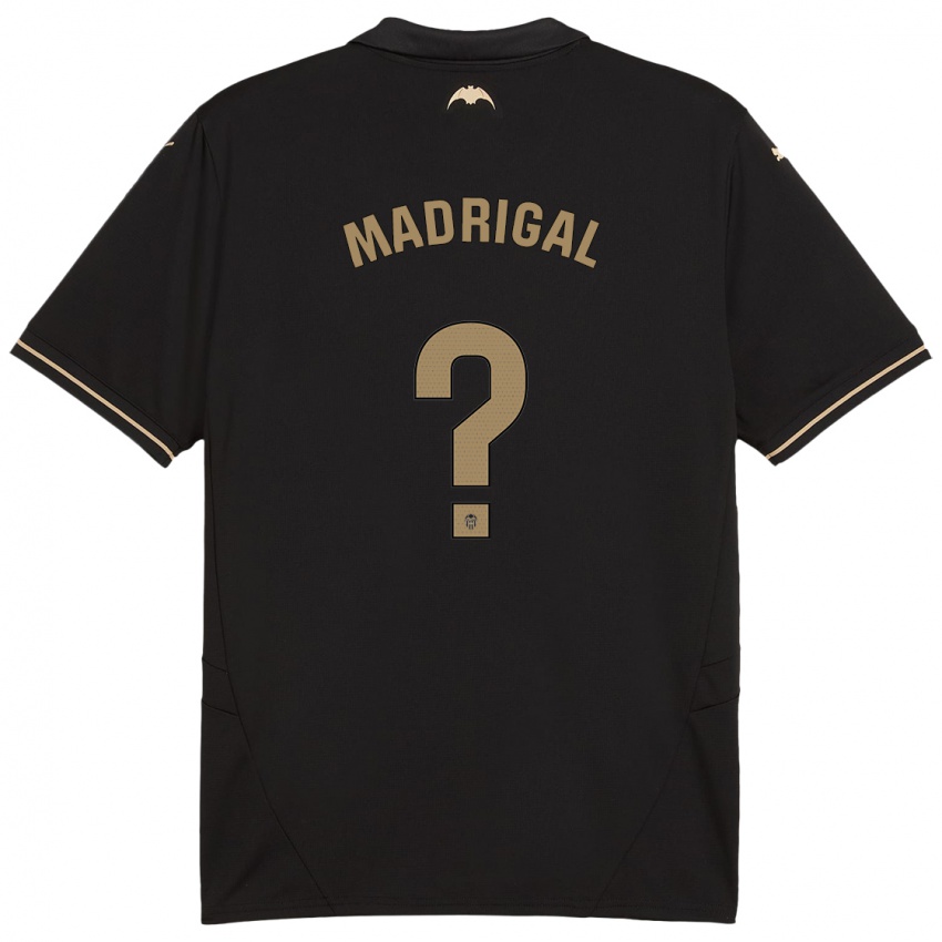 Børn Warren Madrigal #0 Sort Udebane Spillertrøjer 2024/25 Trøje T-Shirt