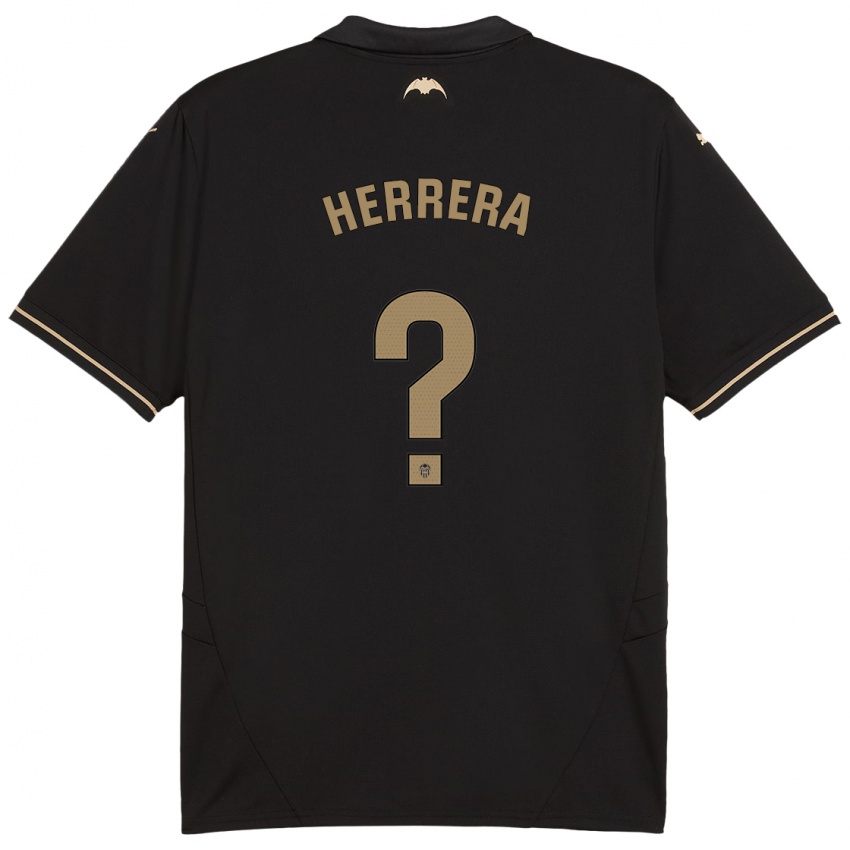 Børn Iker Herrera #0 Sort Udebane Spillertrøjer 2024/25 Trøje T-Shirt