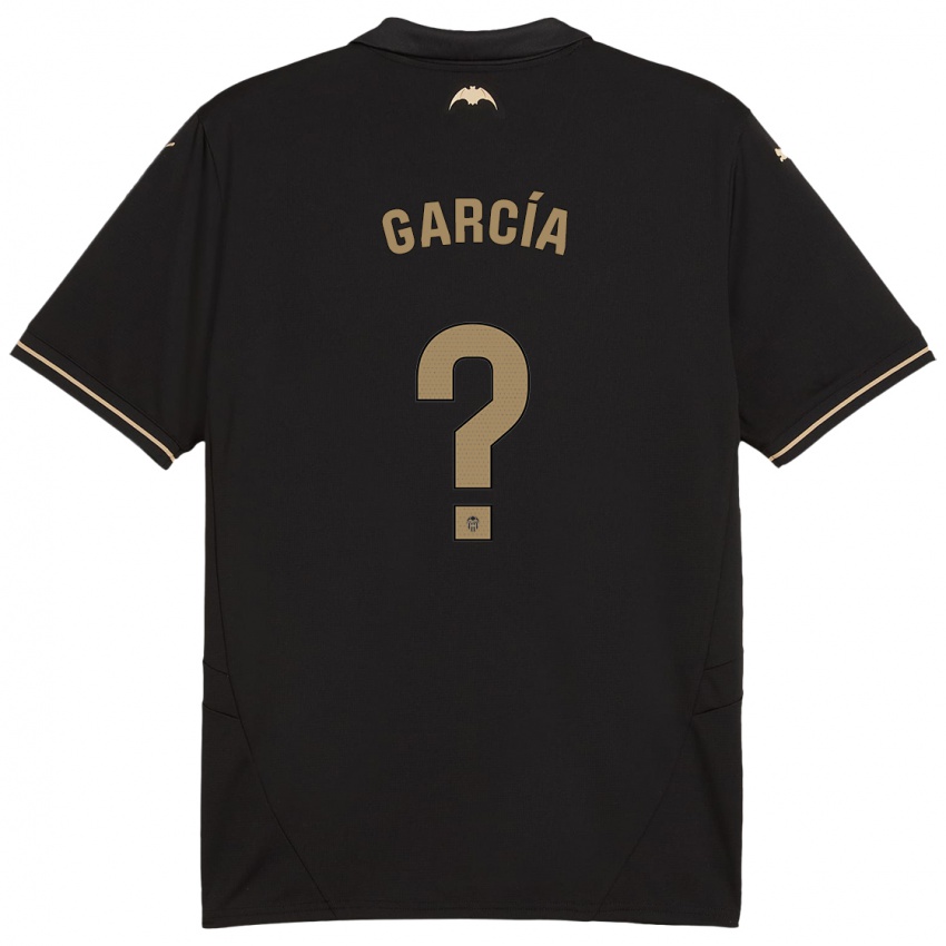 Børn Víctor García #0 Sort Udebane Spillertrøjer 2024/25 Trøje T-Shirt