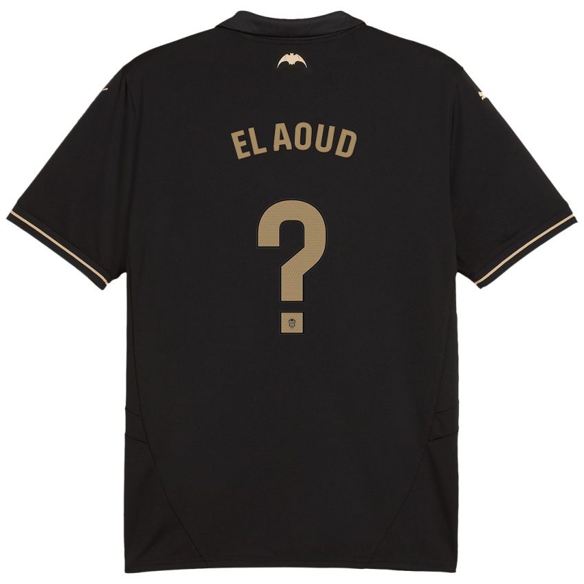 Børn Ismail El Aoud #0 Sort Udebane Spillertrøjer 2024/25 Trøje T-Shirt