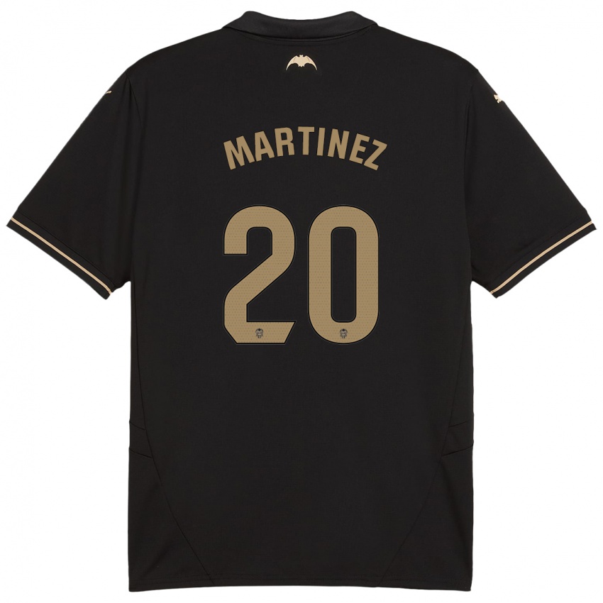 Børn Asun Martínez #20 Sort Udebane Spillertrøjer 2024/25 Trøje T-Shirt