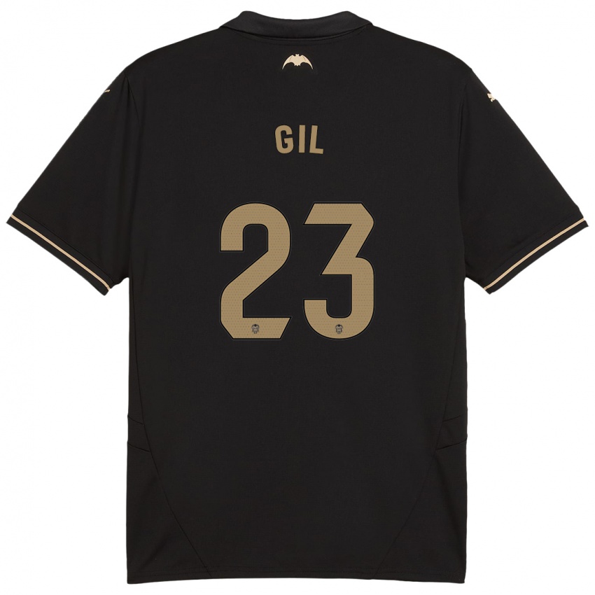 Børn Elena Gil #23 Sort Udebane Spillertrøjer 2024/25 Trøje T-Shirt