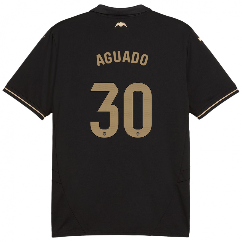 Børn Julia Aguado #30 Sort Udebane Spillertrøjer 2024/25 Trøje T-Shirt