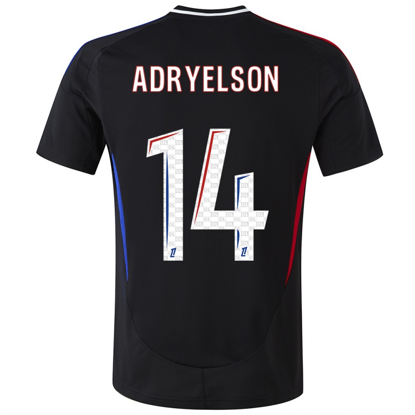 Børn Adryelson #14 Sort Udebane Spillertrøjer 2024/25 Trøje T-Shirt