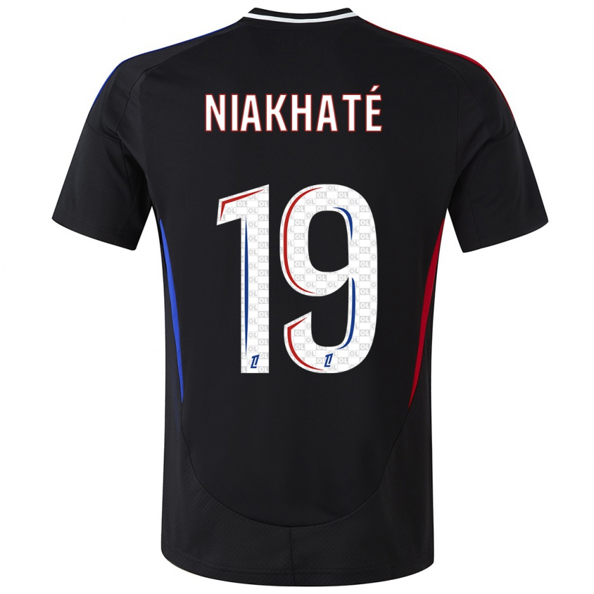 Børn Moussa Niakhaté #19 Sort Udebane Spillertrøjer 2024/25 Trøje T-Shirt