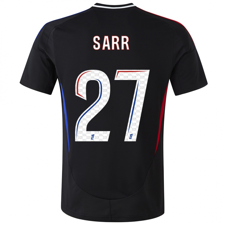 Børn Amin Sarr #27 Sort Udebane Spillertrøjer 2024/25 Trøje T-Shirt