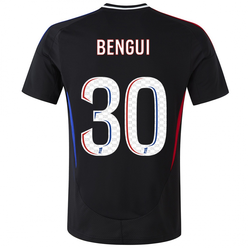 Børn Justin Bengui Joao #30 Sort Udebane Spillertrøjer 2024/25 Trøje T-Shirt