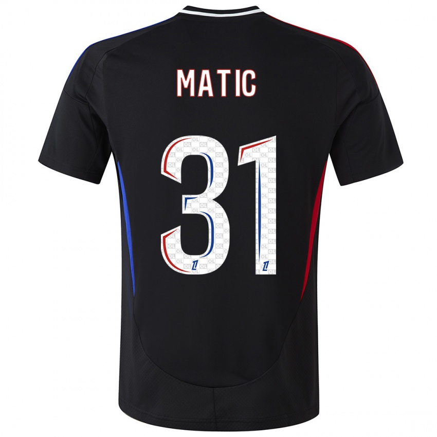 Børn Nemanja Matic #31 Sort Udebane Spillertrøjer 2024/25 Trøje T-Shirt