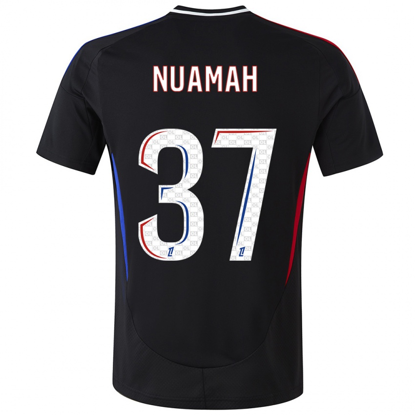 Børn Ernest Nuamah #37 Sort Udebane Spillertrøjer 2024/25 Trøje T-Shirt