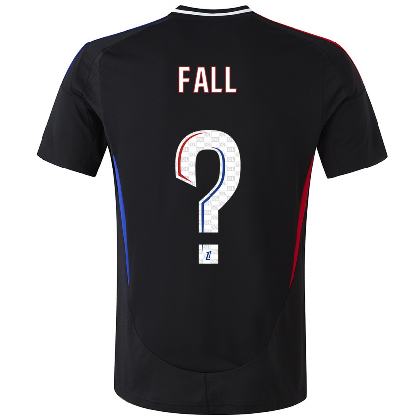 Børn Ibrahima Fall #0 Sort Udebane Spillertrøjer 2024/25 Trøje T-Shirt