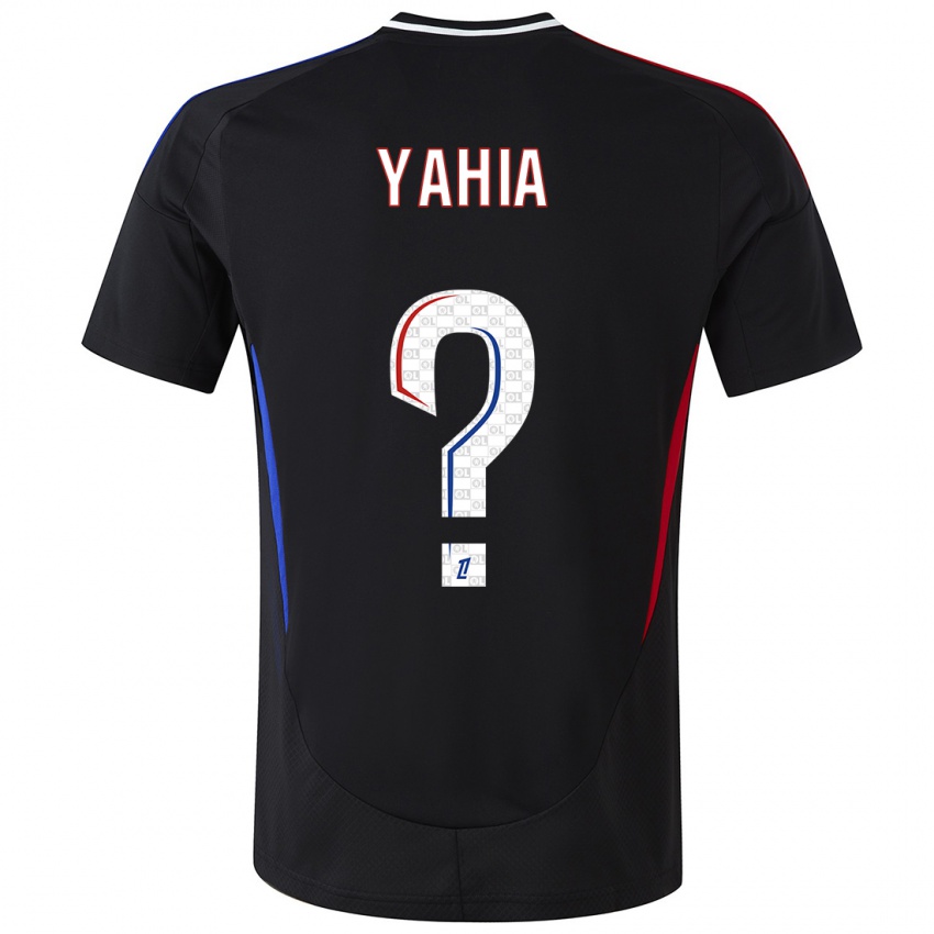 Børn Kelyan Yahia #0 Sort Udebane Spillertrøjer 2024/25 Trøje T-Shirt