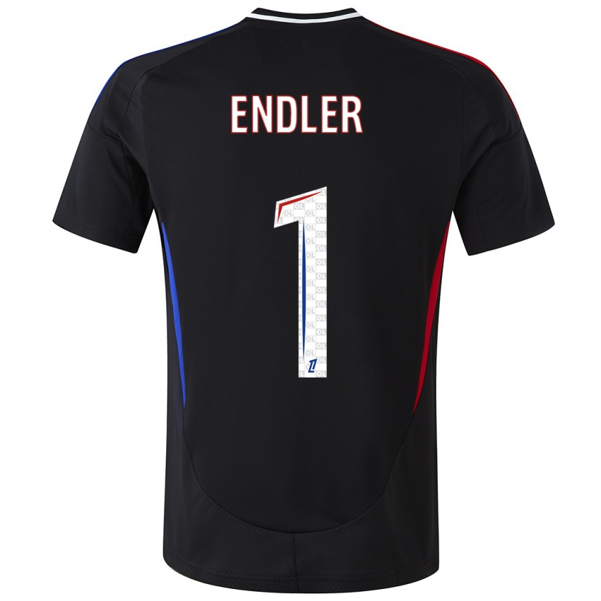 Børn Christiane Endler #1 Sort Udebane Spillertrøjer 2024/25 Trøje T-Shirt