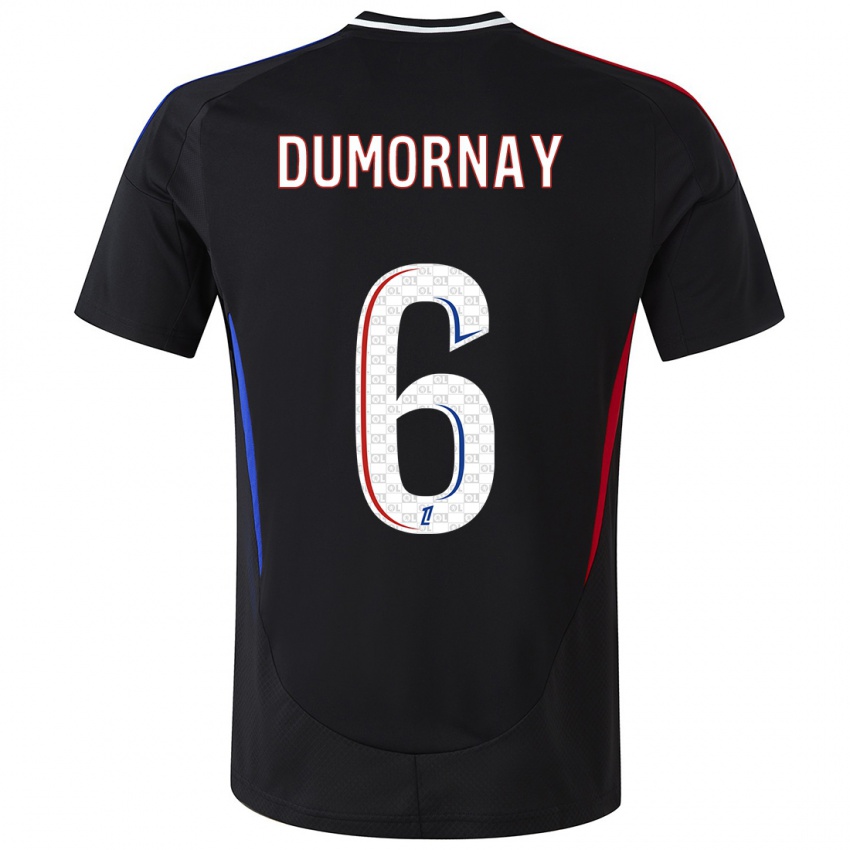 Børn Melchie Dumornay #6 Sort Udebane Spillertrøjer 2024/25 Trøje T-Shirt