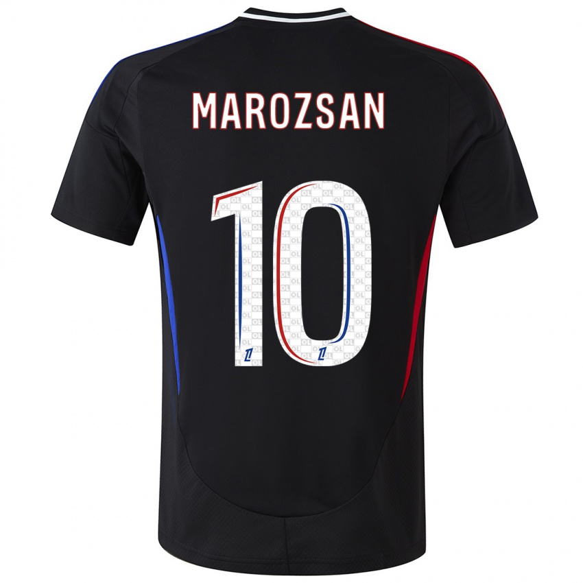 Børn Dzsenifer Marozsan #10 Sort Udebane Spillertrøjer 2024/25 Trøje T-Shirt