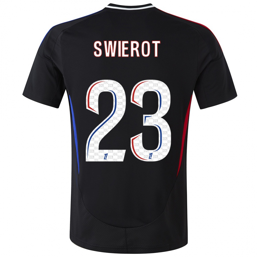 Børn Julie Swierot #23 Sort Udebane Spillertrøjer 2024/25 Trøje T-Shirt