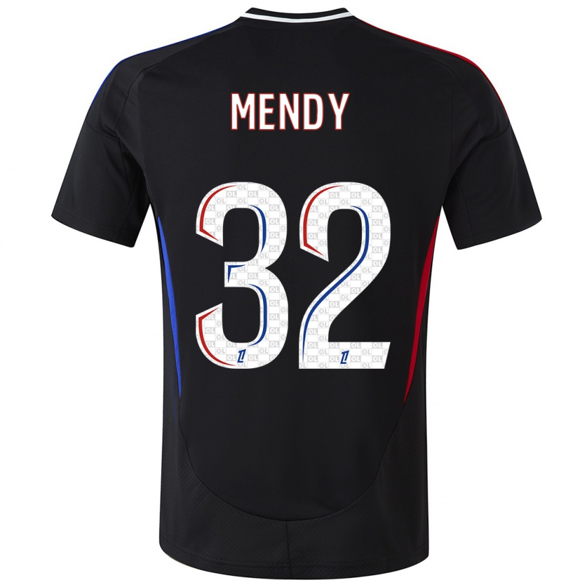 Børn Maeline Mendy #32 Sort Udebane Spillertrøjer 2024/25 Trøje T-Shirt