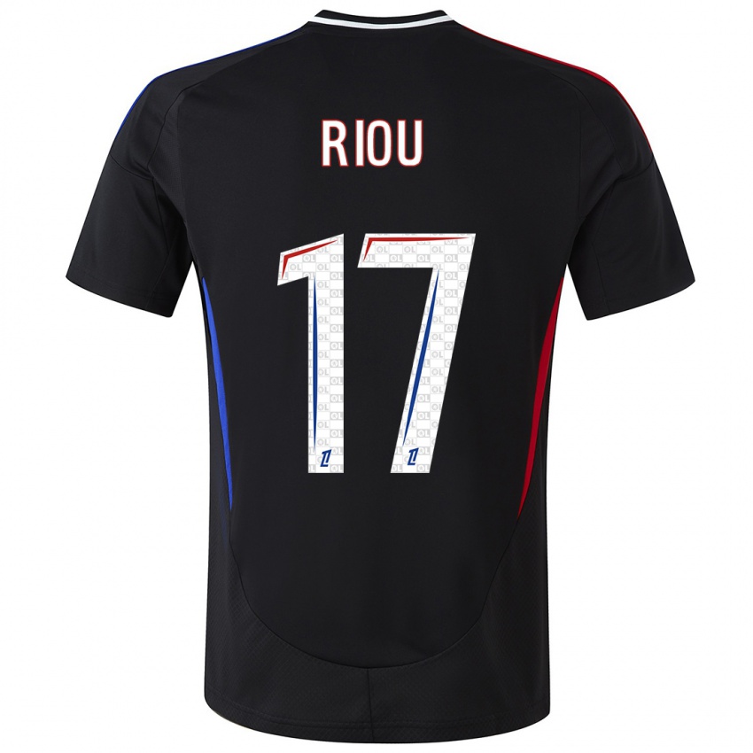 Børn Remy Riou #17 Sort Udebane Spillertrøjer 2024/25 Trøje T-Shirt