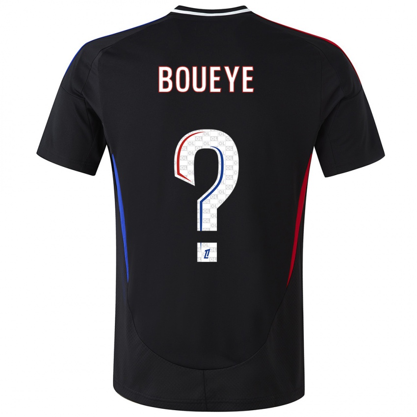 Børn Philippe Boueye #0 Sort Udebane Spillertrøjer 2024/25 Trøje T-Shirt