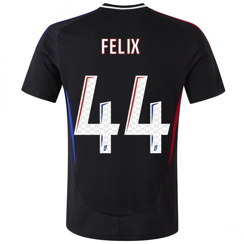 Børn Marley Felix #44 Sort Udebane Spillertrøjer 2024/25 Trøje T-Shirt