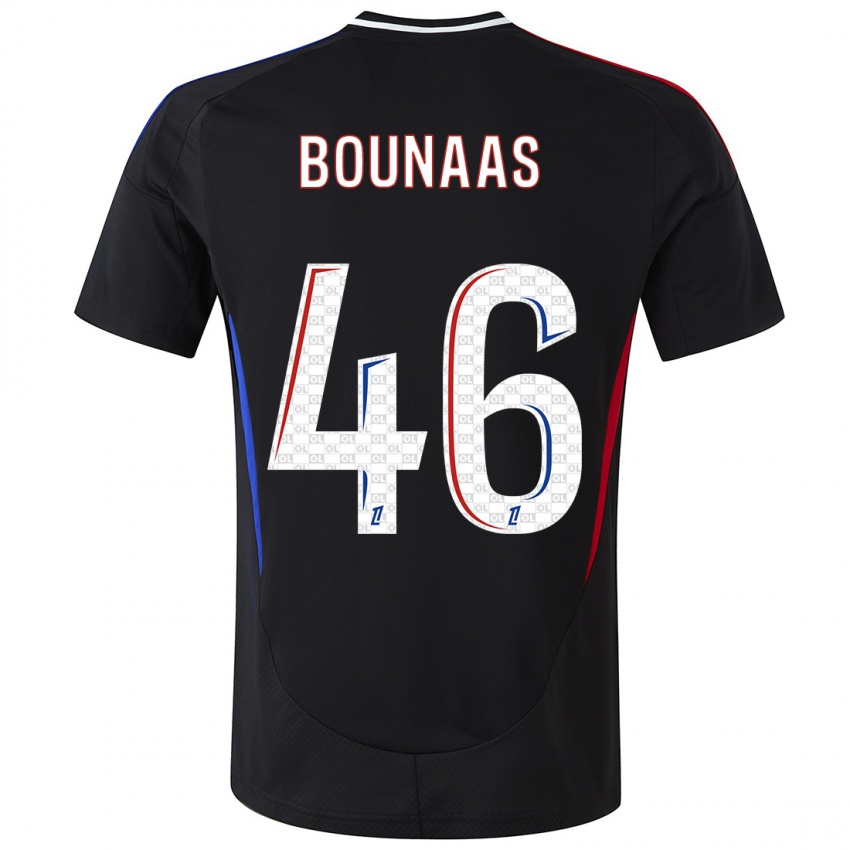 Børn Idris Bounaas #46 Sort Udebane Spillertrøjer 2024/25 Trøje T-Shirt