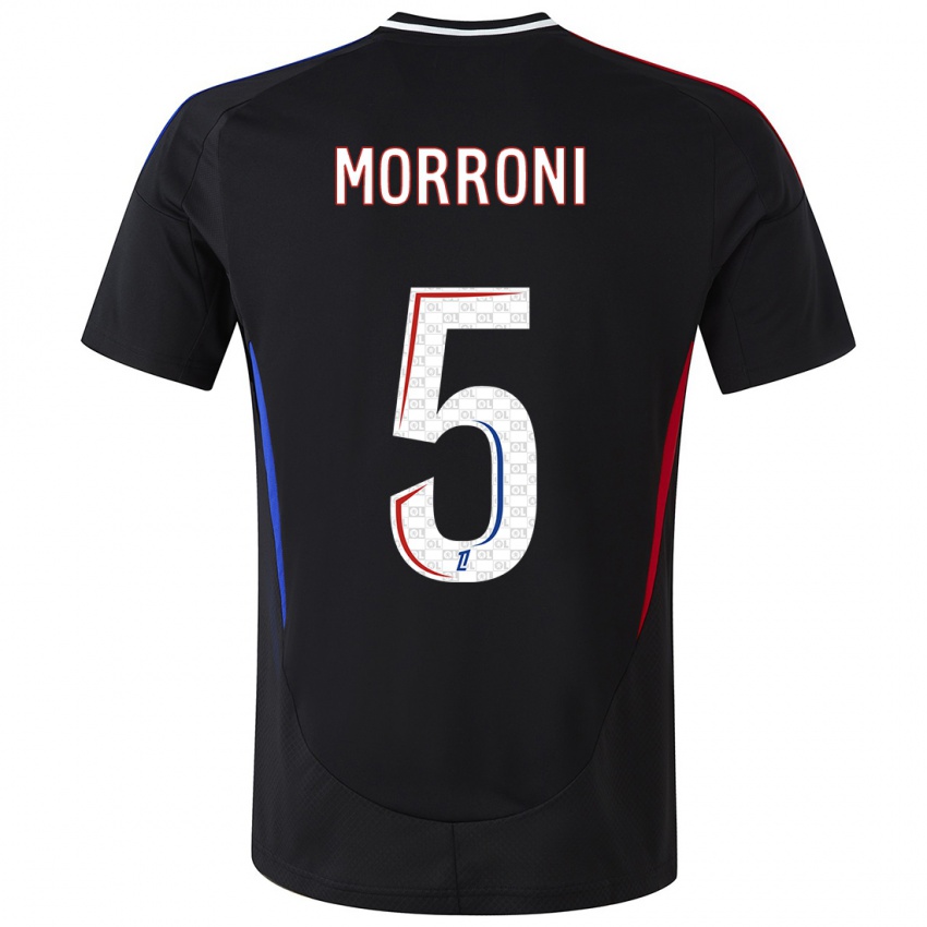 Børn Perle Morroni #5 Sort Udebane Spillertrøjer 2024/25 Trøje T-Shirt