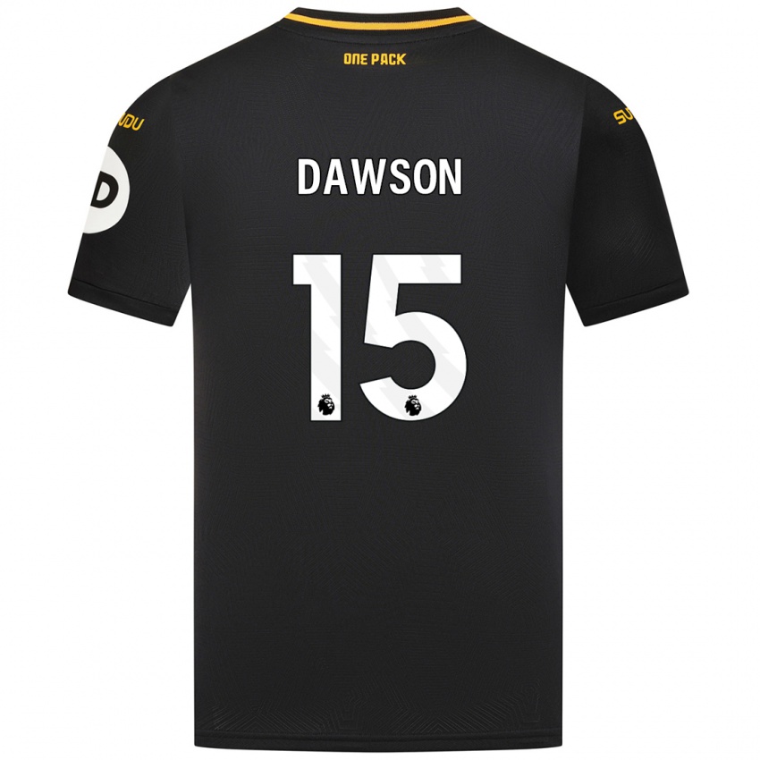 Børn Craig Dawson #15 Sort Udebane Spillertrøjer 2024/25 Trøje T-Shirt