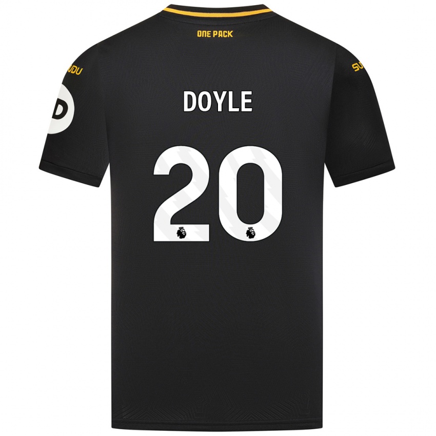 Børn Tommy Doyle #20 Sort Udebane Spillertrøjer 2024/25 Trøje T-Shirt