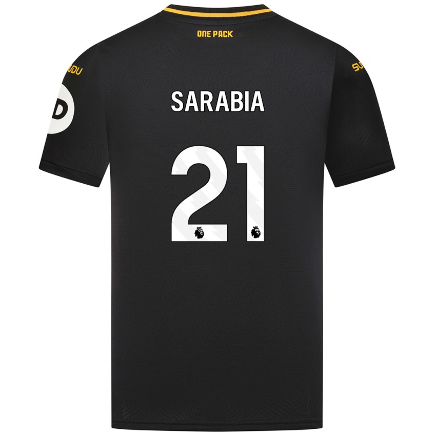 Børn Pablo Sarabia #21 Sort Udebane Spillertrøjer 2024/25 Trøje T-Shirt