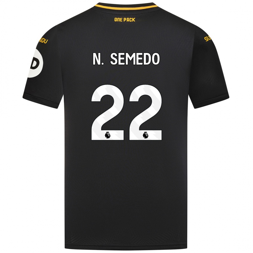 Børn Nelson Semedo #22 Sort Udebane Spillertrøjer 2024/25 Trøje T-Shirt