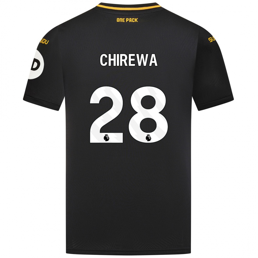 Børn Tawanda Chirewa #28 Sort Udebane Spillertrøjer 2024/25 Trøje T-Shirt