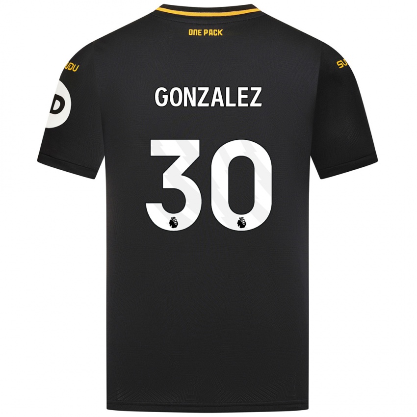 Børn Enso González #30 Sort Udebane Spillertrøjer 2024/25 Trøje T-Shirt