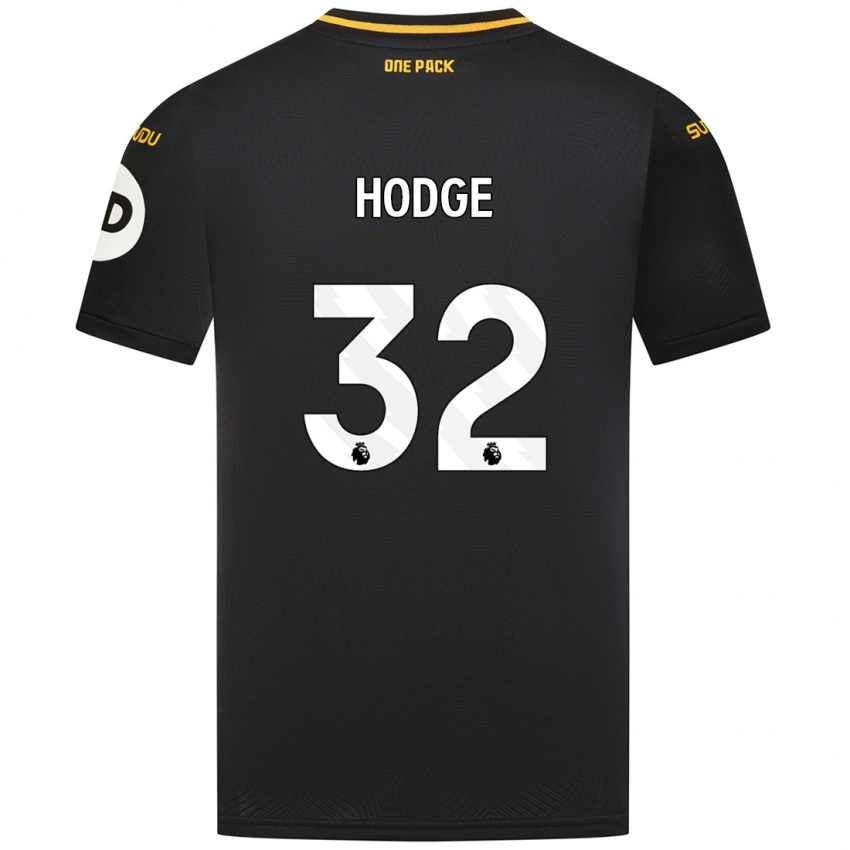 Børn Joe Hodge #32 Sort Udebane Spillertrøjer 2024/25 Trøje T-Shirt