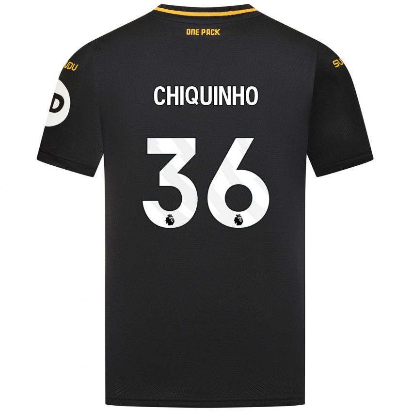 Børn Chiquinho #36 Sort Udebane Spillertrøjer 2024/25 Trøje T-Shirt