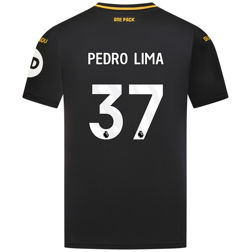 Børn Pedro Lima #37 Sort Udebane Spillertrøjer 2024/25 Trøje T-Shirt