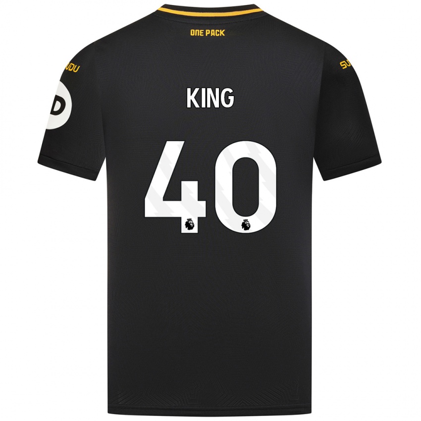 Børn Tom King #40 Sort Udebane Spillertrøjer 2024/25 Trøje T-Shirt