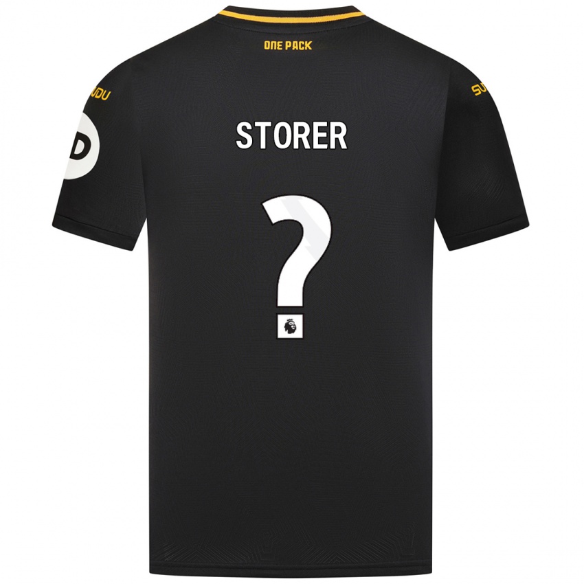 Børn James Storer #0 Sort Udebane Spillertrøjer 2024/25 Trøje T-Shirt