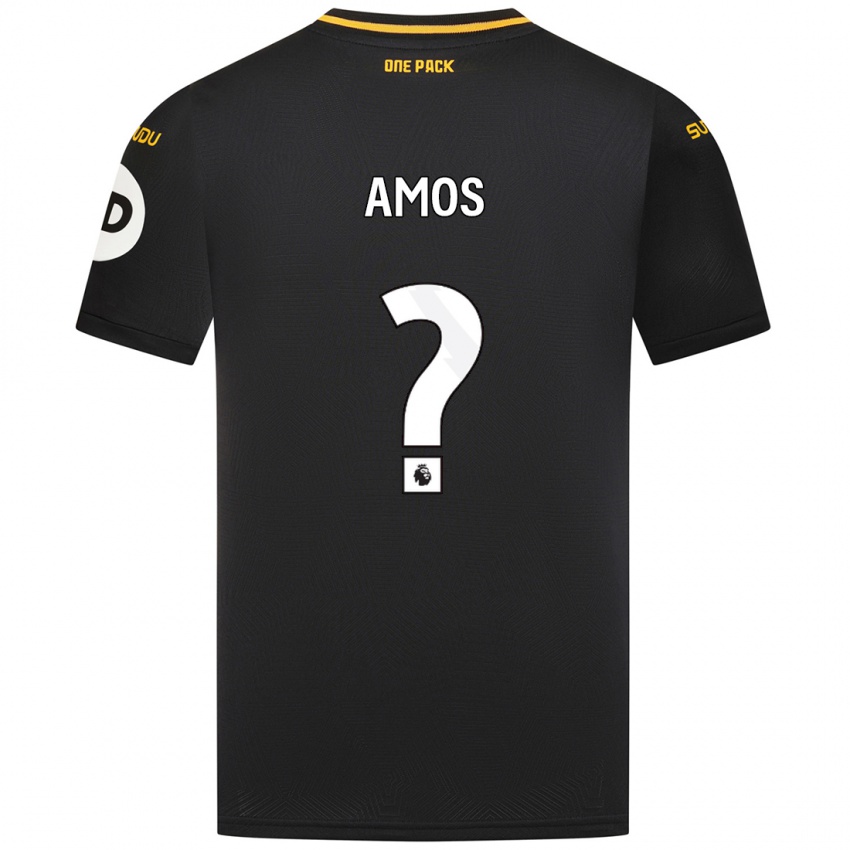 Børn Stan Amos #0 Sort Udebane Spillertrøjer 2024/25 Trøje T-Shirt