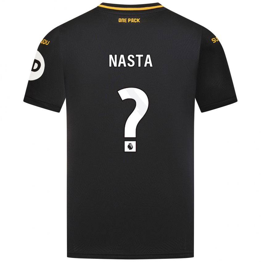 Børn Arthur Nasta #0 Sort Udebane Spillertrøjer 2024/25 Trøje T-Shirt