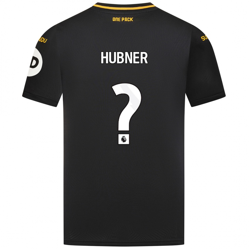 Børn Justin Hubner #0 Sort Udebane Spillertrøjer 2024/25 Trøje T-Shirt